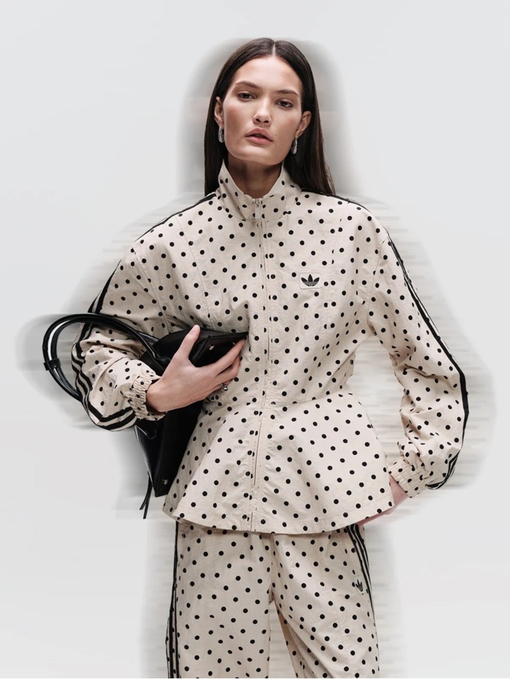Adidas x ASOS Beige Polka Dot Track Jacket
